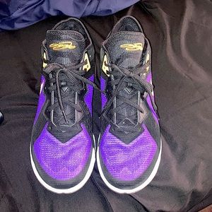 Nike Zoom Lebron 18 Low Top Sneakers. Lakers colors
